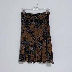 Women’s Brown Printed Skirt